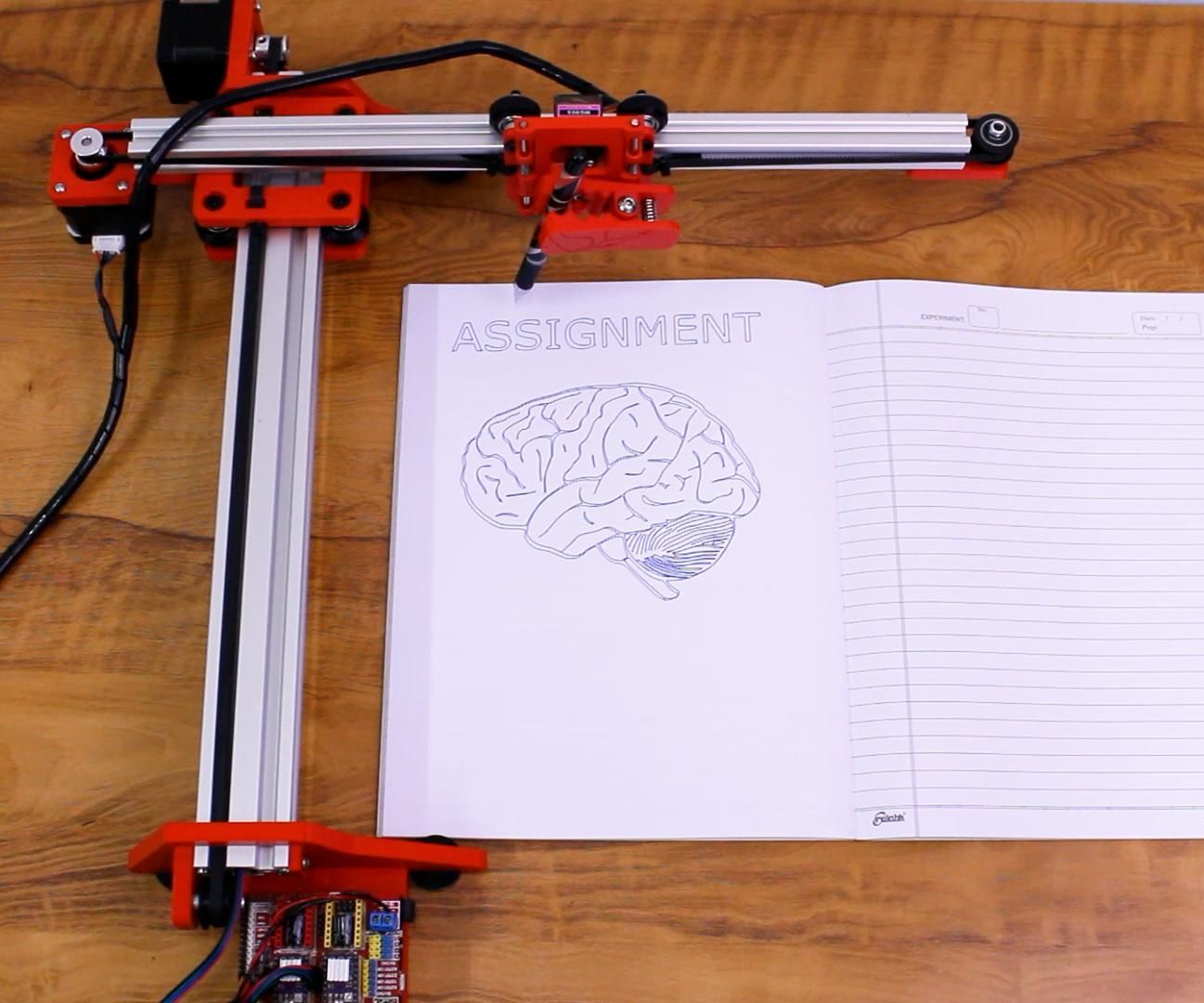 ποΈ DIY Homework Writing Machine Using Arduino | Step-by-Step Tutorial