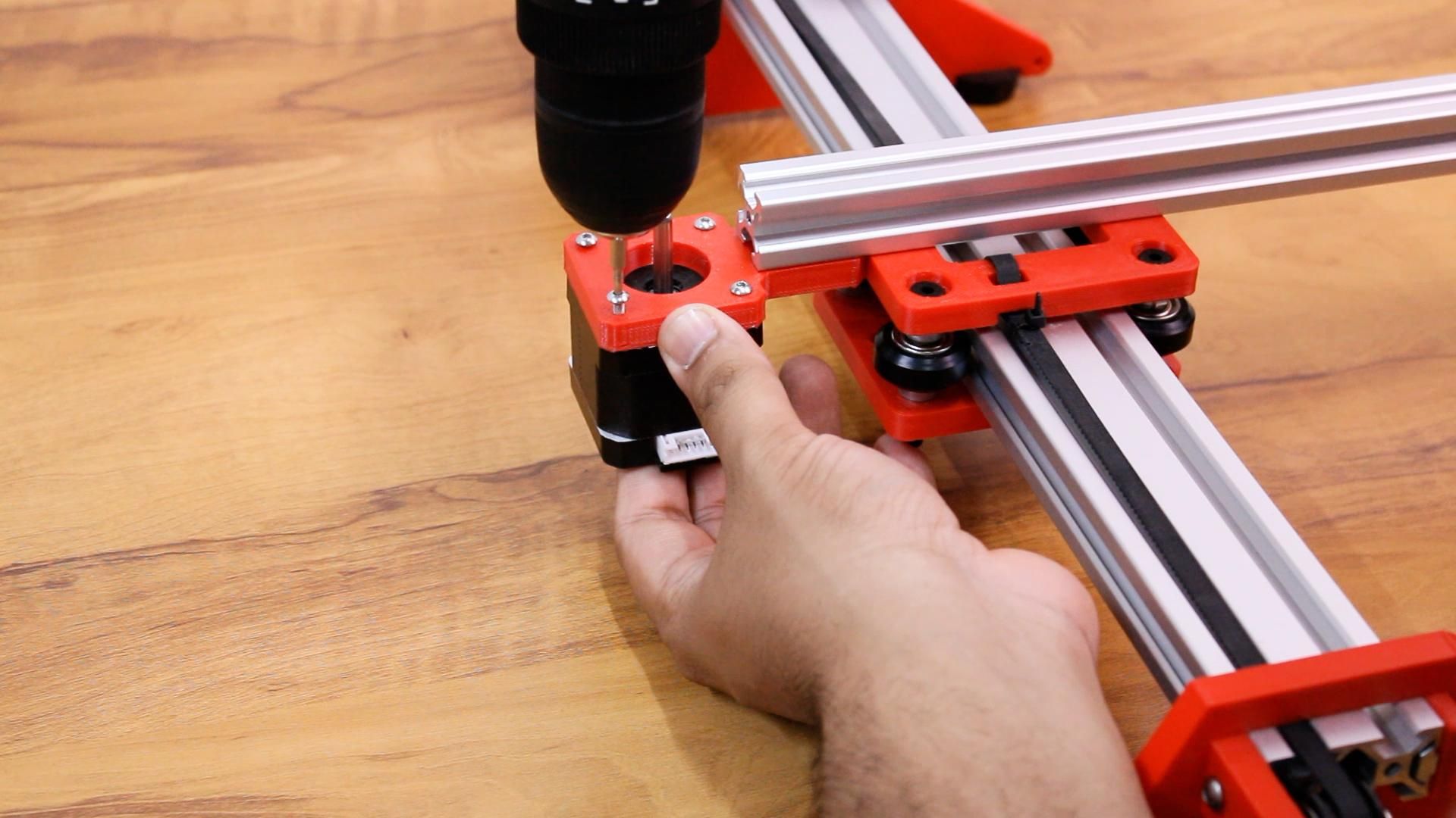 Step 5: X-Axis Motor and Pulley