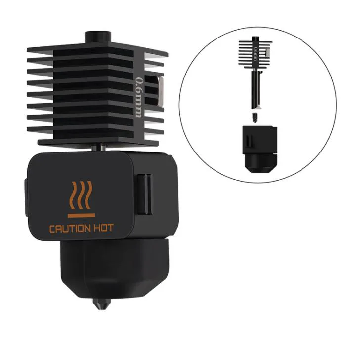 Detachable Hardened Steel Hotend Kit 0.6mm for Bambu Lab A1 and A1 Mini 3D Printer | Superb Tech India