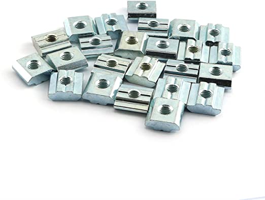 10Pcs Sliding T-Nut M3 for 2020 V-Slot/T-Slot - Angle & Perspective