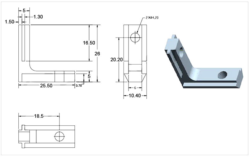 Inside Hidden Corner Joint for 2020 Aluminium Extrusions V - Mounting & Wiring