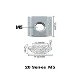 10Pcs Sliding T-Nut M5 for 2020 V-Slot/T-Slot - Dimensions & Technical Specifications | Superb Tech India