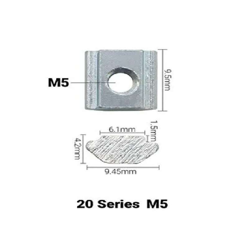 10Pcs Sliding T-Nut M5 for 2020 V-Slot/T-Slot - Mounting & Wiring