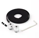 2Pcs GT2 Pulley 20 Teeth 5mm Bore + 2 Meter GT2 Timing Belt 6mm Width Set for 3D Printer, CNC , Laser Engraver - Main Product View | Superb Tech India