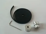 2Pcs GT2 Pulley 20 Teeth 5mm Bore + 2 Meter GT2 Timing Belt 6mm Width Set for 3D Printer, CNC , Laser Engraver - Angle & Detail View | Superb Tech India