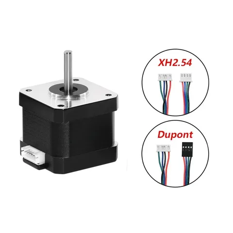 17HS4401S NEMA 17 Stepper Motor Black Hybrid 4.2KGCM 1.5A with 1M Long Cable - Main Product View | Superb Tech India