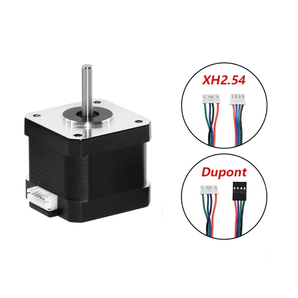 17HS4401S NEMA 17 Stepper Motor Black Hybrid 4.2KGCM 1.5A with 1M Long Cable - Main View