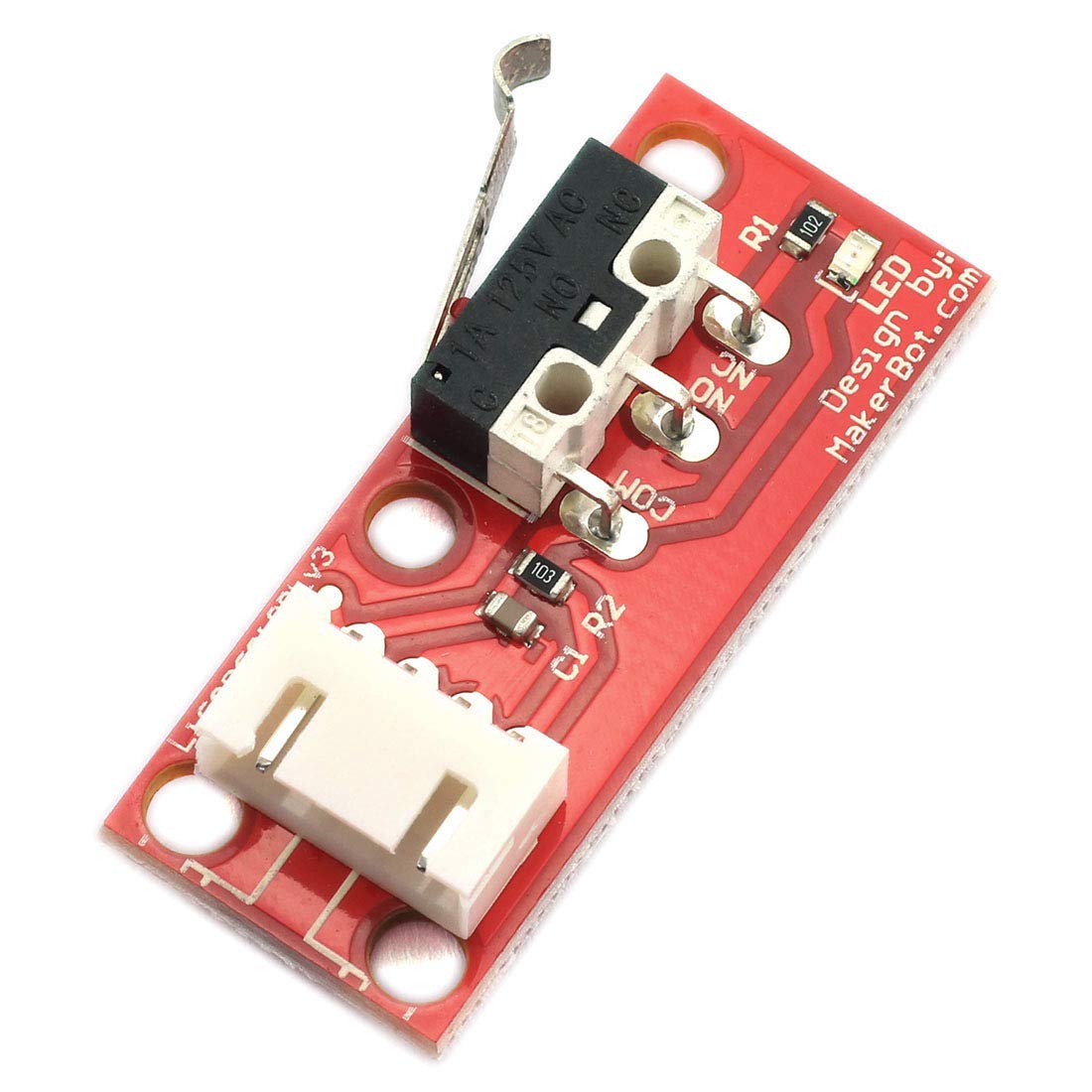 3Pcs Mechanical Endstop Limit Switch Module with 70cm Cable for 3D Printer CNC - Angle & Perspective