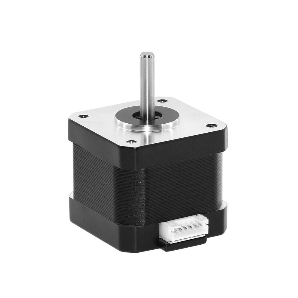 17HS4401S NEMA 17 Stepper Motor Black Hybrid 4.2KGCM 1.5A with 1M Long Cable - Angle & Perspective
