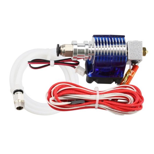 V6 Hotend Kit Bowden for E3D with 1 Meter PTFE Tube - Angle & Perspective