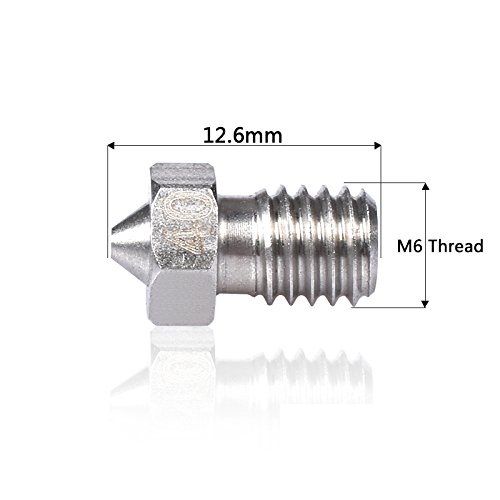 2Pcs Stainless Steel Nozzle 0.4mm SS for 3D Printer - Mounting & Wiring