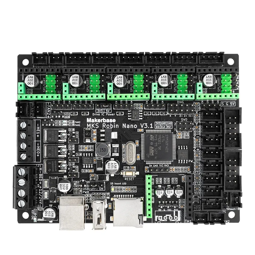 New Makerbase MKS Robin Nano V3.1 Motherboard for 3D Printer - Main Product View | Superb Tech India