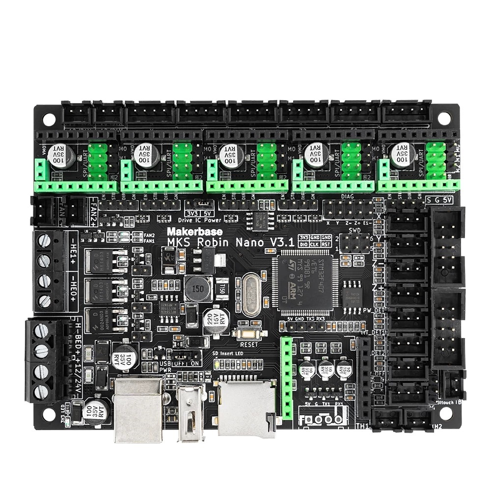 New Makerbase MKS Robin Nano V3.1 Motherboard for 3D Printer - Main View