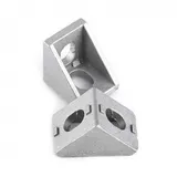 4Pcs 2020 Aluminum Profile Corner Angle Bracket Connector for 3D Printer CNC Machine Frame - Main Product View | Superb Tech India