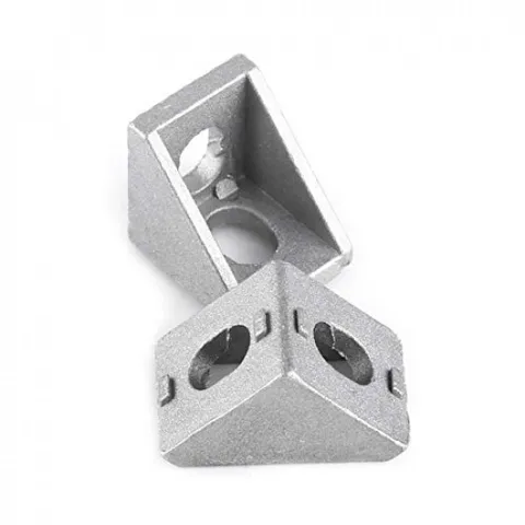 4Pcs 2020 Aluminum Profile Corner Angle Bracket Connector for 3D Printer CNC Machine Frame - Main Product View | Superb Tech India