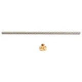 TR8*8 ACME Lead Screw 500mm Length 8mm Diameter 2mm Pitch 4 Start 8mm Lead - Dimensions & Technical Specifications | Superb Tech India