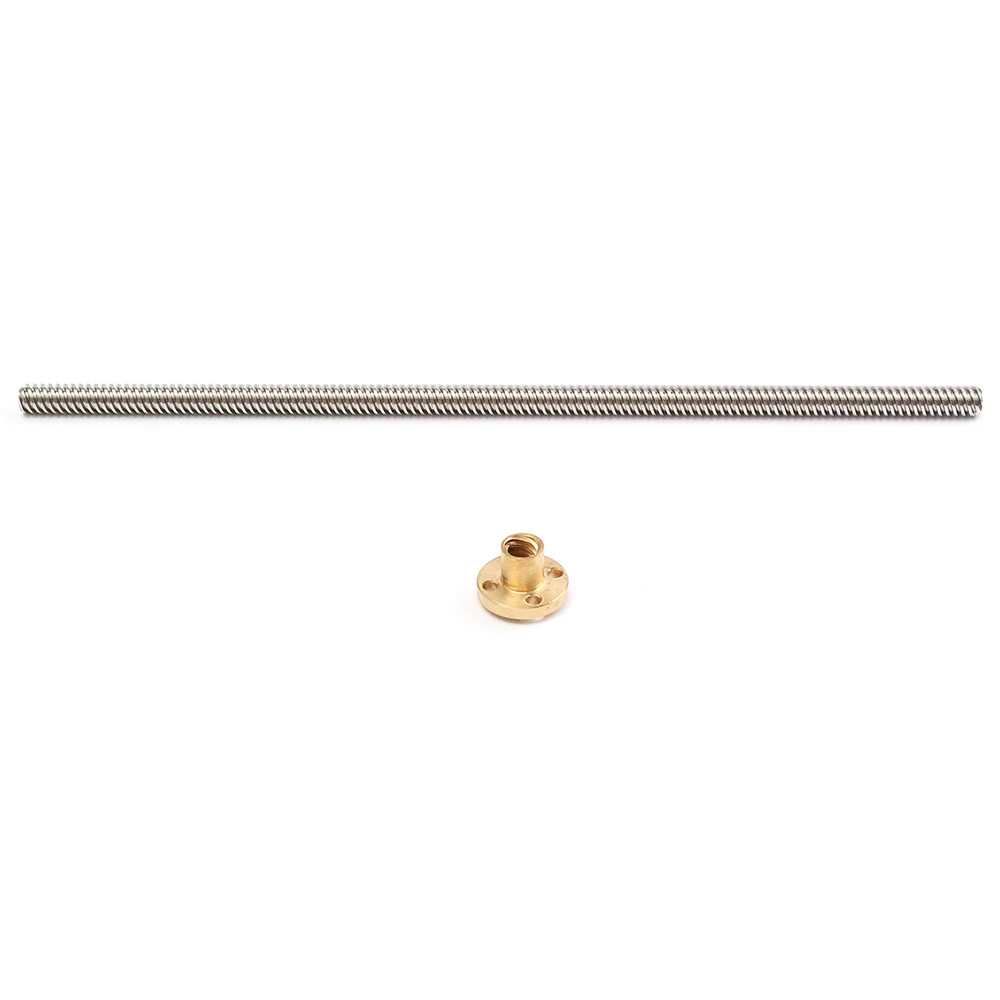 TR8*8 ACME Lead Screw 500mm Length 8mm Diameter 2mm Pitch 4 Start 8mm Lead - Mounting & Wiring