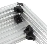 20 Series 90 Degree Angle Corner Connector Bracket for 2020 V-slot Aluminum Extrusions Profile - Dimensions & Technical Specifications | Superb Tech India