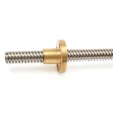 TR8*8 ACME Lead Screw 500mm Length 8mm Diameter 2mm Pitch 4 Start 8mm Lead - Angle & Detail View | Superb Tech India