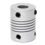 Flexible Aluminium Shaft Coupling 5mm x 8mm 5x8 Size - Main Product View | Superb Tech India