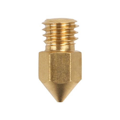 5Pcs MK8 Brass Nozzle 0.4mm Diameter M6 Thread - Dimensions & Specs