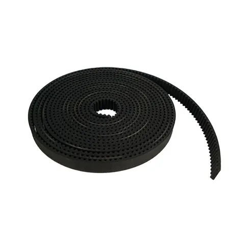 GT2 Timing Belt 10mm Width 2mm Pitch Black PU Steel Reinforced 1 Meter Length - Main Product View | Superb Tech India