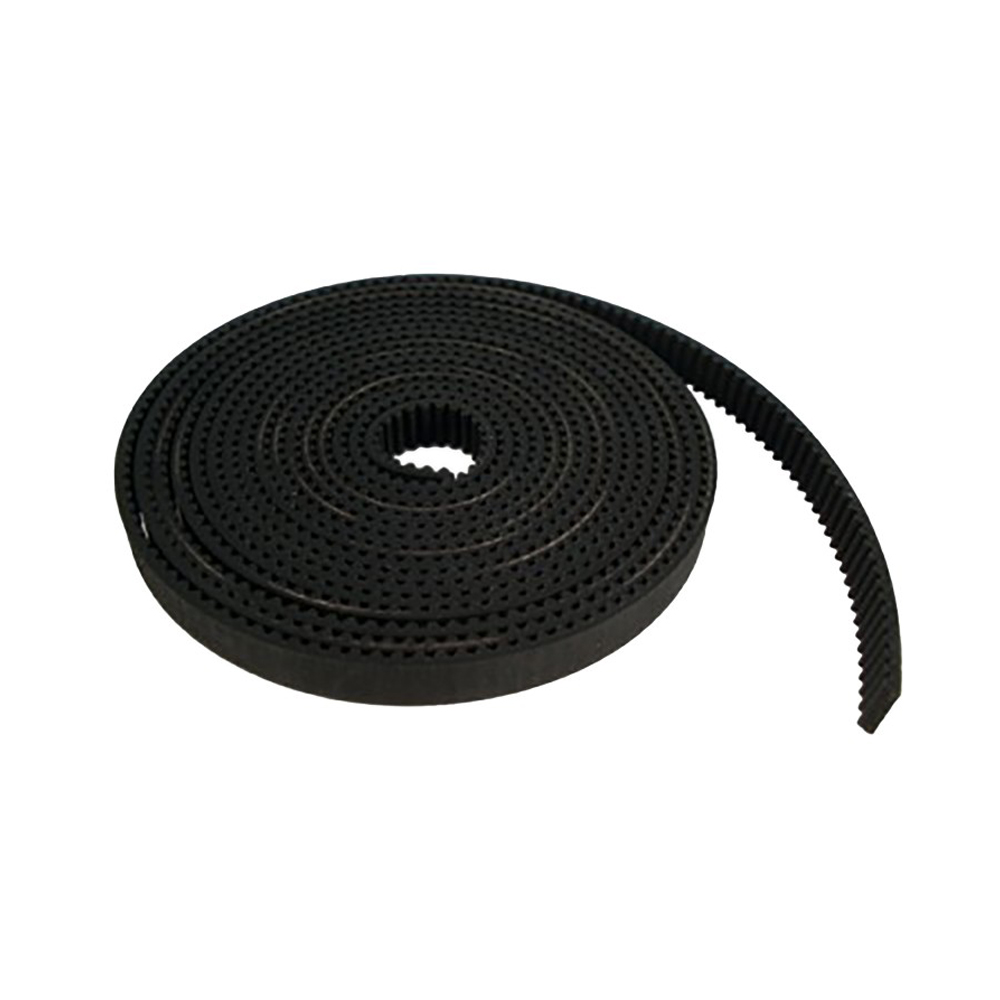 GT2 Timing Belt 10mm Width 2mm Pitch Black PU Steel Reinforced 1 Meter Length - Main View
