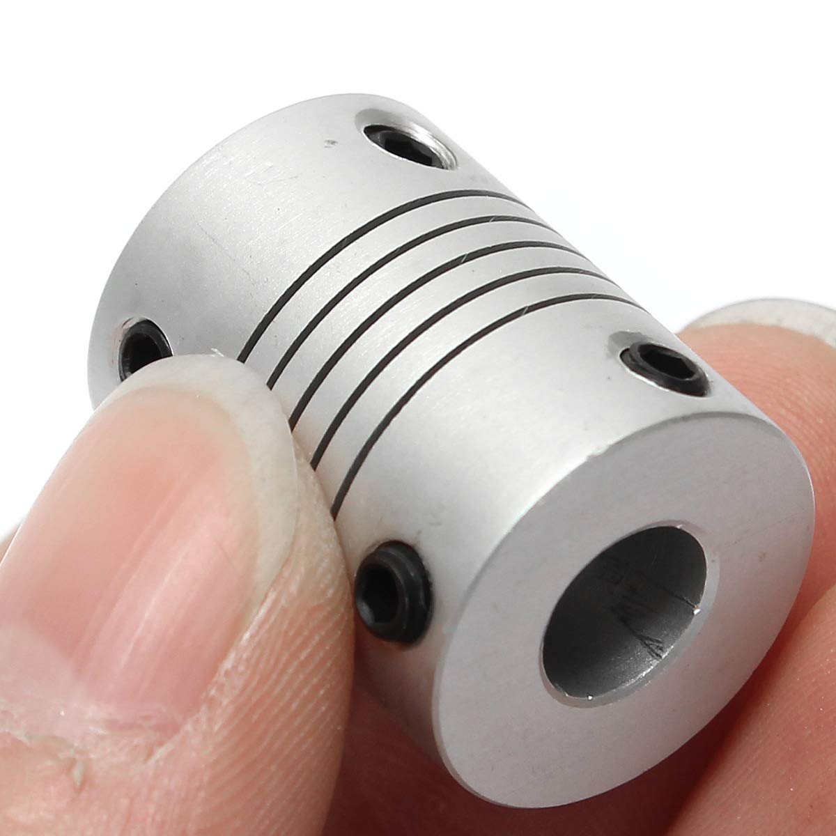 Flexible Aluminium Shaft Coupling 5mm x 8mm 5x8 Size - Dimensions & Specs
