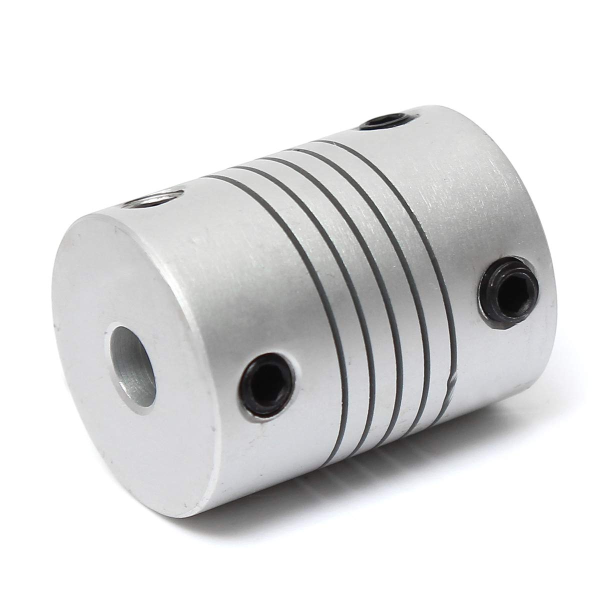 Flexible Aluminium Shaft Coupling 5mm x 8mm 5x8 Size - Angle & Perspective