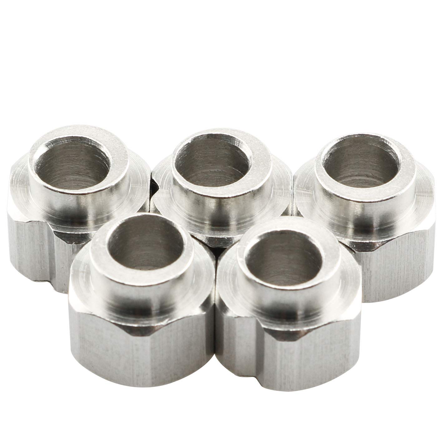 4Pcs Carbon Steel Eccentric Spacers 6mm Height 5mm Bore 10HEX - Mounting & Wiring