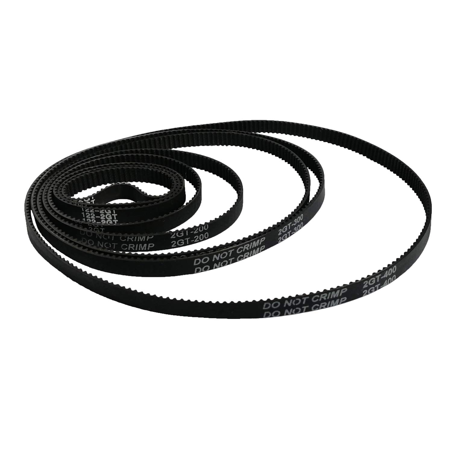 280mm GT2 Rubber Timing Belt Closed Loop 6mm Width for 3D Printer CNC - Angle & Perspective
