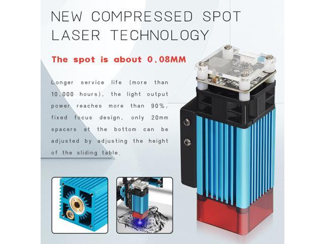 40W Laser Head Module 5.5W Optical Power for Laser Engraver with Protective Cover - Angle & Perspective