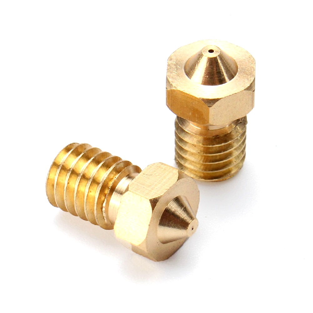 3D Printer Brass Nozzle for E3D Extruder M6 thread 1.75mm Diameter - Main View