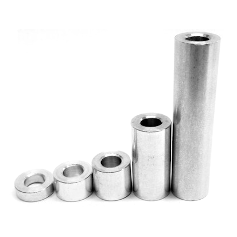 10Pcs/Lot Aluminium Spacers 5.1x10mm 20mm Width Silver - Angle & Perspective