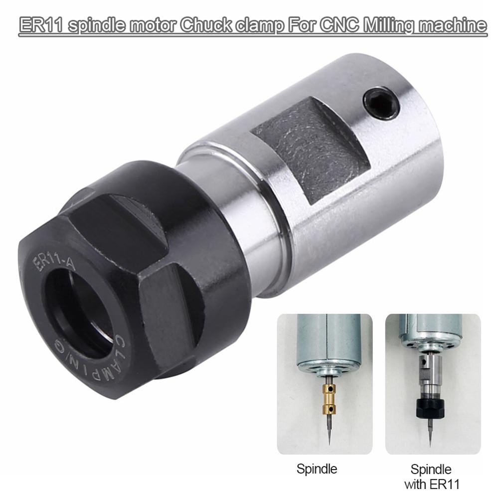 ER11 Spindle Tool Holder Motor Chuck 5mm diameter - Angle & Perspective