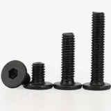 10Pcs/Lot M5 Ultra Low Profile Bolts 6mm-50mm size Black Oxide Coated - Main Product View | Superb Tech India