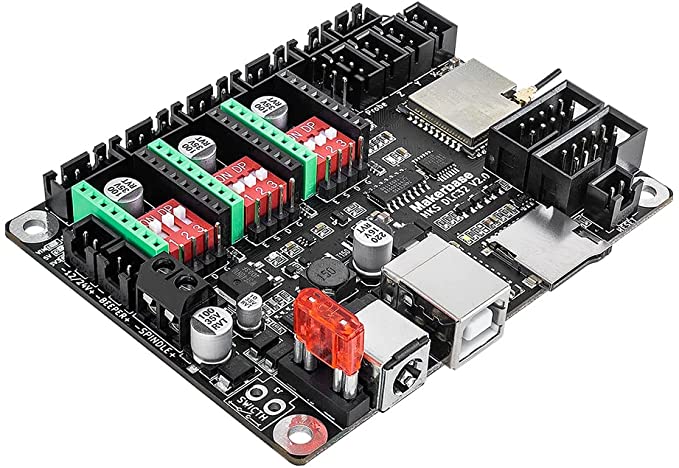 New Makerbase MKS DLC32 WIFI CNC Control Board for CNC Machine Laser Engraver - Angle & Perspective