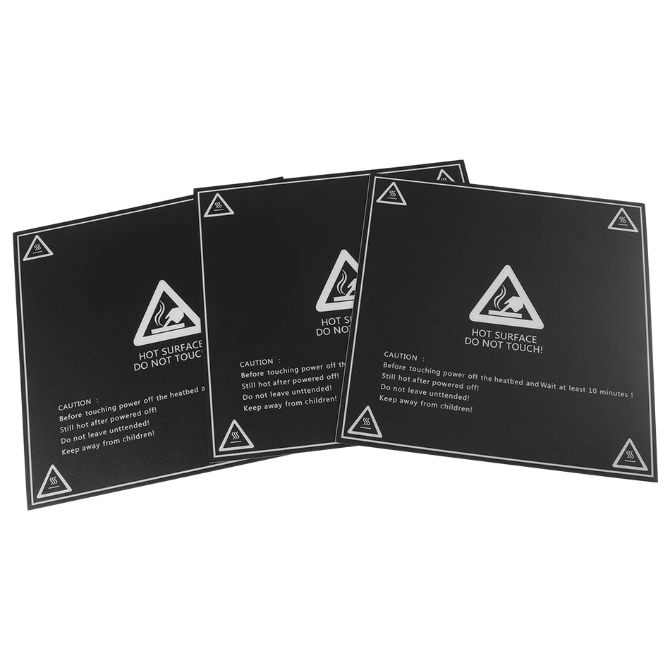 Frosted Sheet Sticker 220x220x0.6mm for 3D Printer Heated Bed - Mounting & Wiring