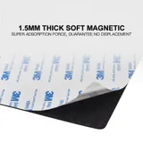 PEI Spring Steel Sheet Double Sided Magnetic Heated Bed Surface for 3D Printer 220x220mm - Angle & Detail View | Superb Tech India