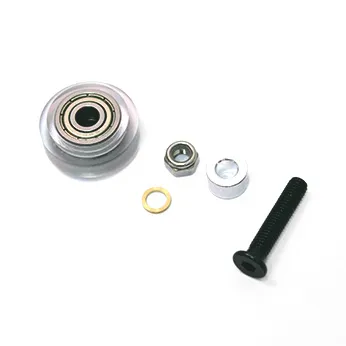Delrin Solid V Wheel Kit White Color 625zz for Precise V Slot Movement System for 3D Printer Laser Engraver - Main Product View | Superb Tech India