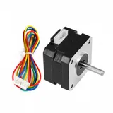 NEMA 17 Stepper Motor 17HS2408S 0.6A 1.2Ncm Torque Hybrid Black with Cable - Main Product View | Superb Tech India