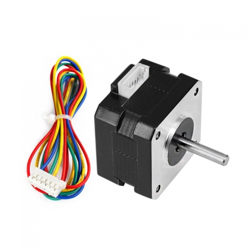 NEMA 17 Stepper Motor 17HS2408S 0.6A 1.2Ncm Torque Hybrid Black with Cable - Main View