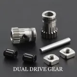 Dual Drive gear Kit for Btech Prusa i3 MK2s MK3s Extruder Kit 1.75mm - Angle & Detail View | Superb Tech India