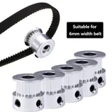 GT2 Timing Pulley 20 Teeth 6mm Bore for 6mm width Timing Belt - Angle & Detail View | Superb Tech India