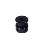 GT2 Pulley 16 Teeth 5mm Bore 6mm Width Black - Dimensions & Technical Specifications | Superb Tech India