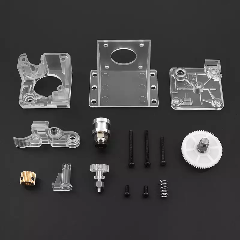 Titan Extruder Kit Transparent for 1.75mm Filament - Angle & Perspective