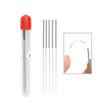 10Pcs Stainless Steel Nozzle Cleaning Needle 0.4mm Diamater - Angle & Detail View | Superb Tech India
