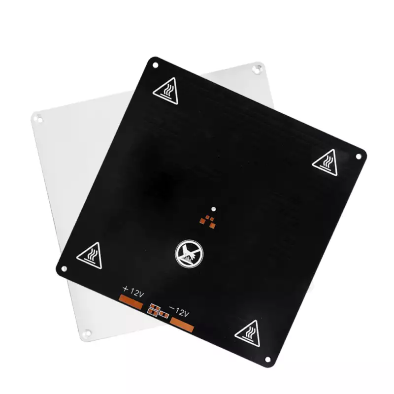 12V Aluminium Heated Bed 150x150x3mm For 3D Printer - Angle & Perspective