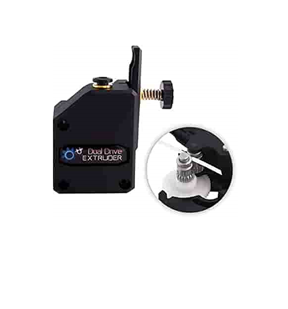BMG Black Dual Gear Extruder Kit - Angle & Perspective