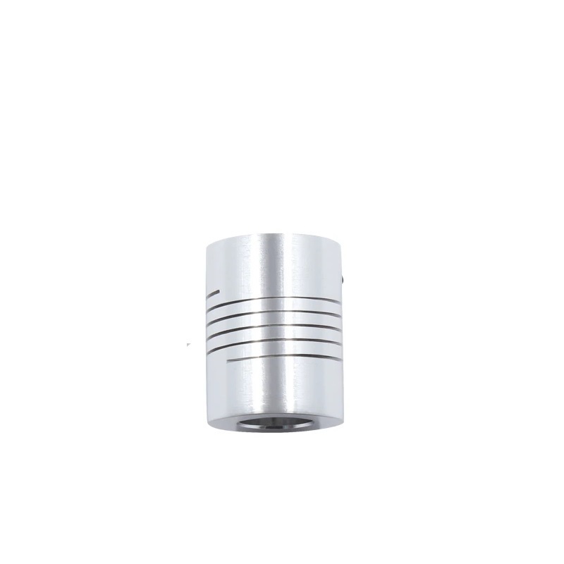 Aluminium Flexible Shaft Coupling 6x6mm - Angle & Perspective